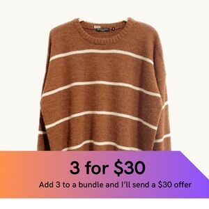 Brave Soul London boxy striped sweater.